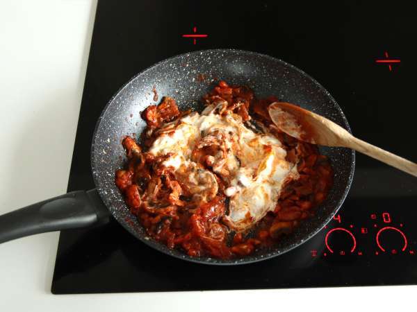 Pasta alla boscaiola, hidangan pertama yang ideal untuk musim gugur dan musim dingin - Persiapan langkah 5