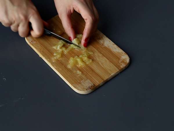 Salmon roll dengan ricotta dan pistachio - Persiapan langkah 1