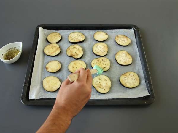 Terong panggang cepat, lauk yang lezat dan ringan - Persiapan langkah 4