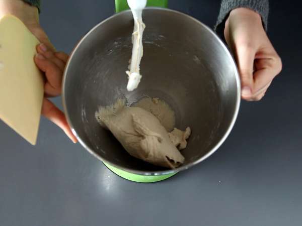 Pancake Cina dengan daun bawang - Pancake daun bawang - Persiapan langkah 1