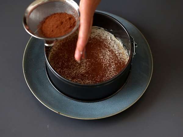 Kue panekuk ala Tiramisu dengan kopi dan coklat - Persiapan langkah 5