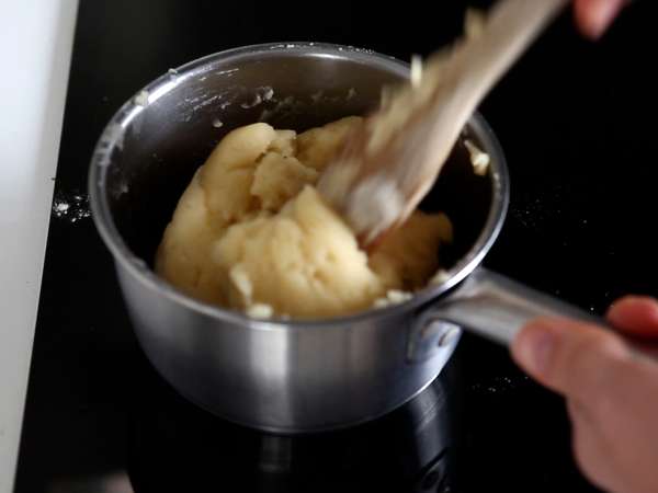 Churros panggang berbentuk mangkuk dengan topping yang melimpah - Persiapan langkah 2