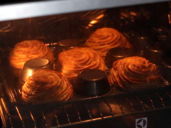 Churros panggang berbentuk mangkuk dengan topping yang melimpah - Persiapan langkah 5