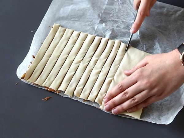 Biskuit puff pastry Speculoos - cepat dan mudah dibuat - Persiapan langkah 2