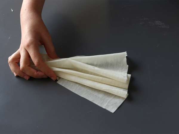 Kue crinkle, kue super renyah yang mudah dibuat - Laz Borek turc facile - Persiapan langkah 1