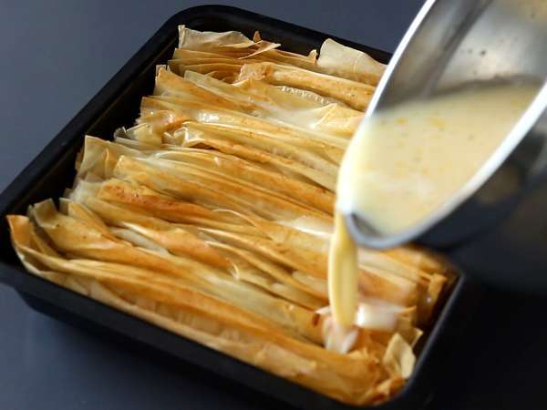 Kue crinkle, kue super renyah yang mudah dibuat - Laz Borek turc facile - Persiapan langkah 5