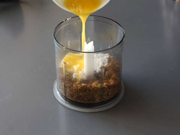 Kue keju bergaya baklava dengan pistachio, renyah dan meleleh - Persiapan langkah 3