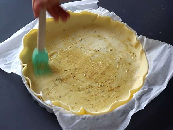 Quiche tomat dan feta vegetarian, sempurna untuk dibawa piknik! - Persiapan langkah 3