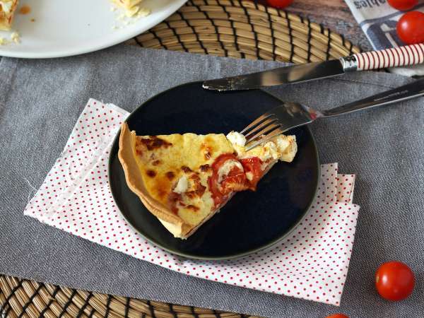 Quiche tomat dan feta vegetarian, sempurna untuk dibawa piknik! - Persiapan langkah 6