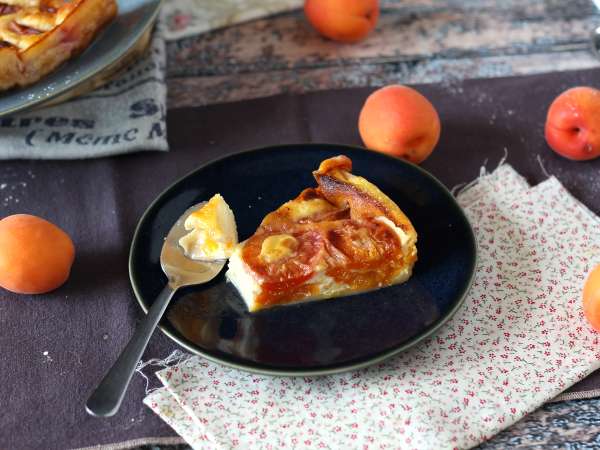 Clafoutis aprikot yang mudah - Persiapan langkah 9