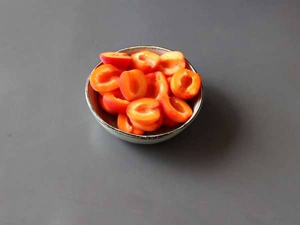 Aprikot hancur - Persiapan langkah 1