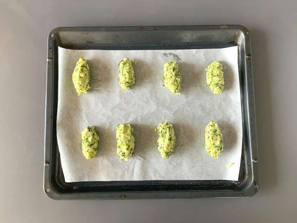 Bakso cukini panggang - Persiapan langkah 5