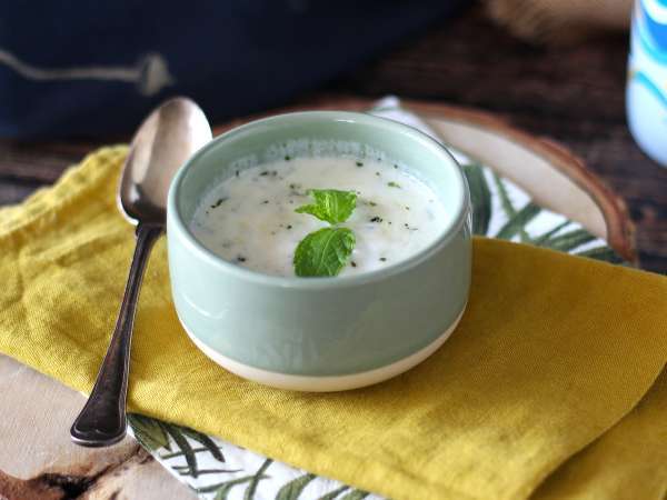 Saus yoghurt untuk salad dan bakso - Persiapan langkah 4