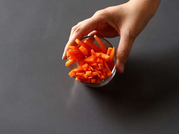 Bibimbap, hidangan tradisional Korea - Persiapan langkah 3