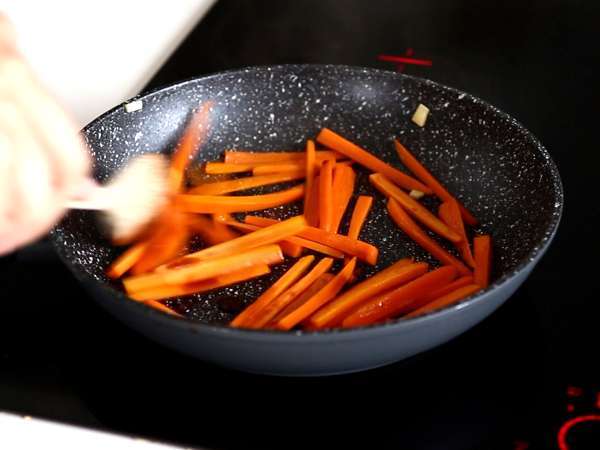 Bibimbap, hidangan tradisional Korea - Persiapan langkah 7