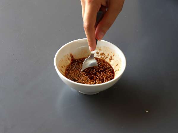 Jamur ala Korea - Jamur shiitake dalam saus gochujang - Persiapan langkah 2