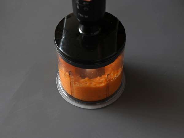 Mousse aprikot yang sangat mudah dibuat, tanpa perlu memasak dan hanya dengan beberapa bahan saja! - Persiapan langkah 2