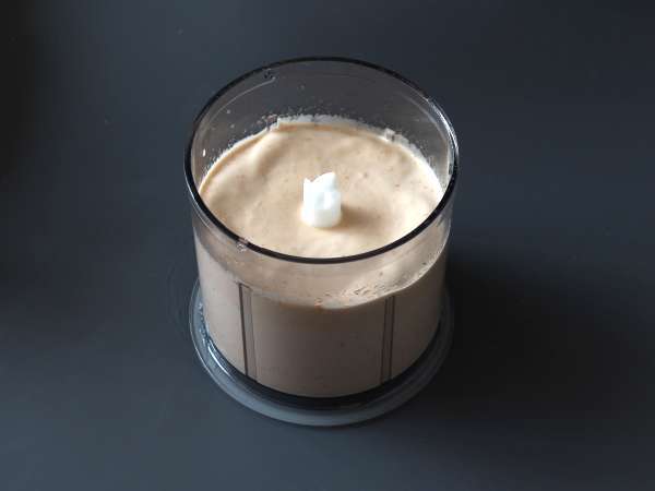 Mousse aprikot yang sangat mudah dibuat, tanpa perlu memasak dan hanya dengan beberapa bahan saja! - Persiapan langkah 4