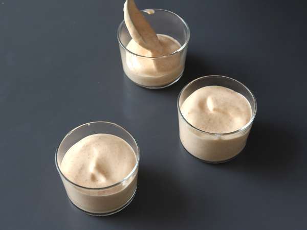 Mousse aprikot yang sangat mudah dibuat, tanpa perlu memasak dan hanya dengan beberapa bahan saja! - Persiapan langkah 5