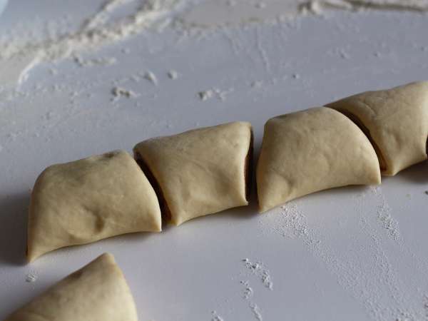 Franzbrötchen hanya buatan sendiri. - Persiapan langkah 6