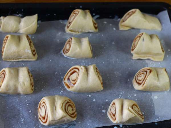 Franzbrötchen hanya buatan sendiri. - Persiapan langkah 8