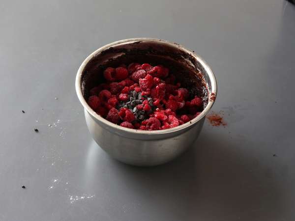 Brownies raspberry cokelat, benar-benar memanjakan lidah! - Persiapan langkah 3