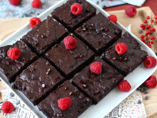 Brownies raspberry cokelat, benar-benar memanjakan lidah! - Persiapan langkah 6