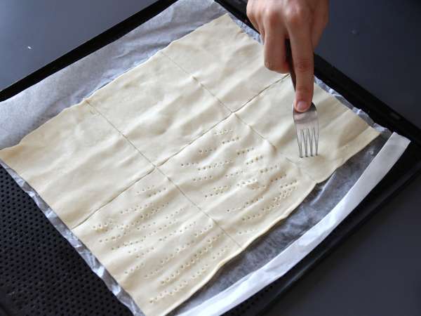 Tart apel tipis - Persiapan langkah 2