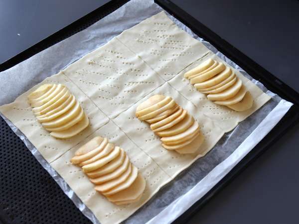 Tart apel tipis - Persiapan langkah 3