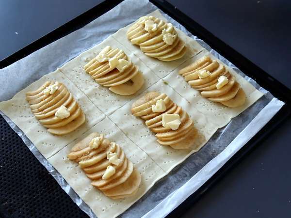 Tart apel tipis - Persiapan langkah 4