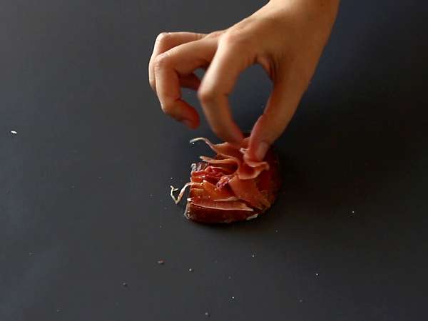 Roti lapis tomat dan ham Serrano - Persiapan langkah 4