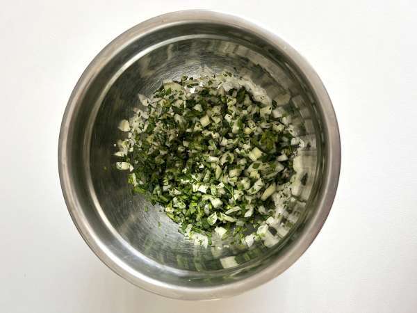 Köfte - Bakso Turki - Persiapan langkah 1