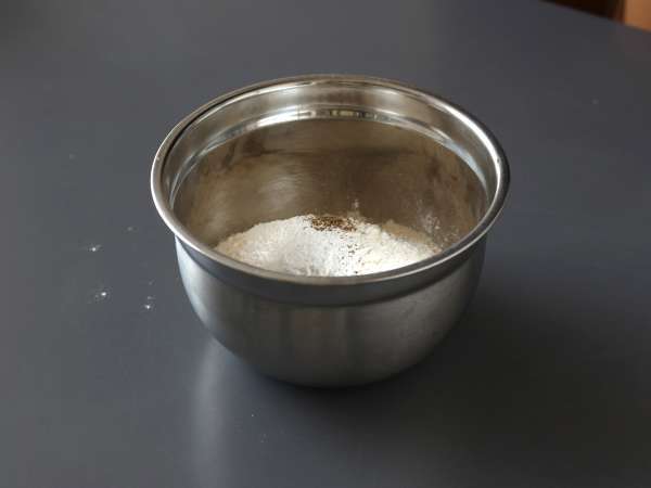 Daging asap, keju kambing, dan kue kenari - Persiapan langkah 3