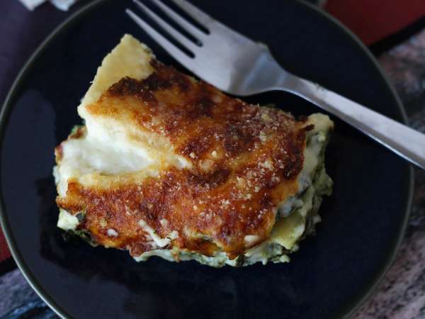 Ricotta dan lasagna bayam yang sangat meleleh - Persiapan langkah 13