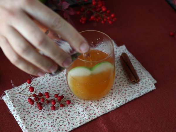 Pumpkin Spritz, koktail pedas dengan sirup labu! - Persiapan langkah 3