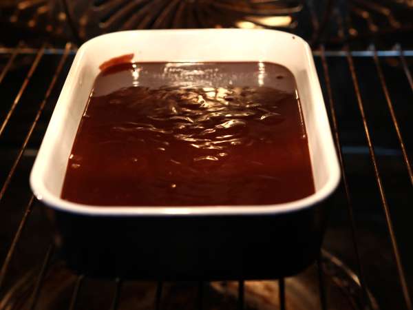 Kue krim cokelat dan kastanye EXTRA FONDANT hanya dengan 4 bahan - Persiapan langkah 4