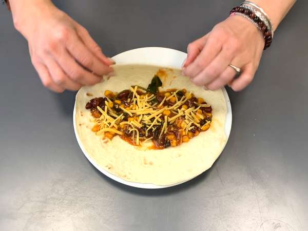 Enchilada vegetarian - Persiapan langkah 3