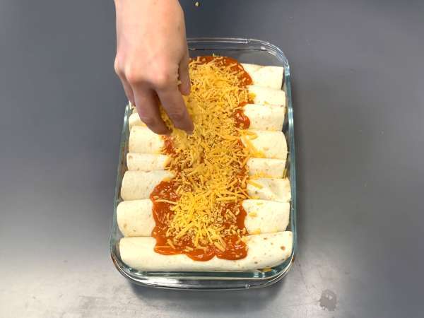 Enchilada vegetarian - Persiapan langkah 4
