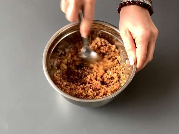 Wajan mie Cina (sayuran dan protein kedelai bertekstur) - Persiapan langkah 1