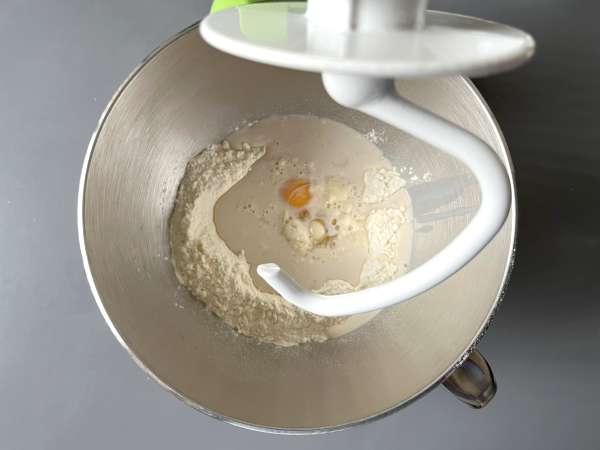 Donat yang dipanggang dalam oven, versi sehat namun lezat - Persiapan langkah 3