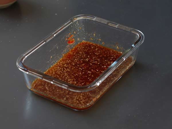 Paha ayam dengan bumbu khas Jepang - Persiapan langkah 2