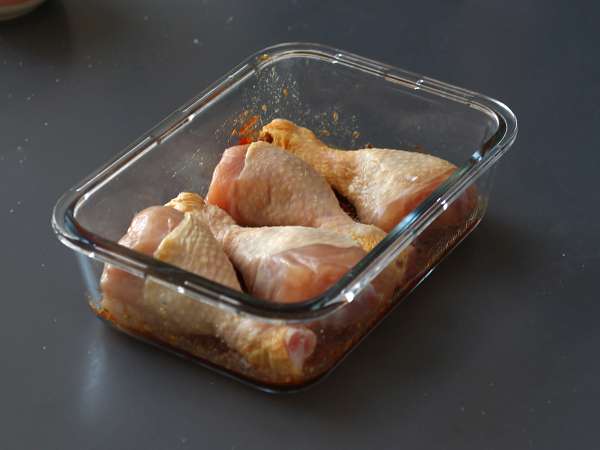 Paha ayam dengan bumbu khas Jepang - Persiapan langkah 3