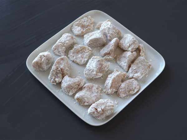 Ayam goreng Korea dengan saus gochujang pedas - Dakgangjeong - Persiapan langkah 6