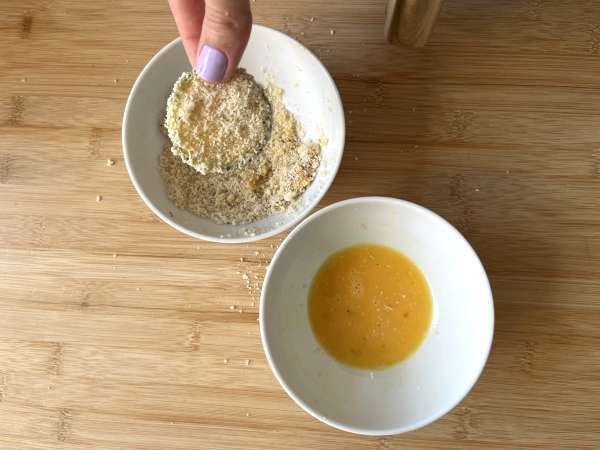 Keripik cukini dengan Penggorengan Udara - Persiapan langkah 3