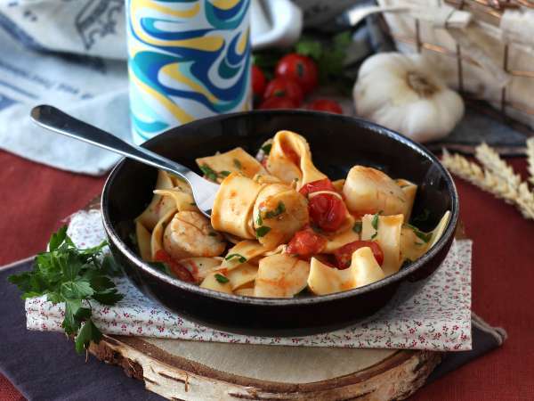 Pasta dengan kerang, hidangan pertama seafood yang elegan - Persiapan langkah 7