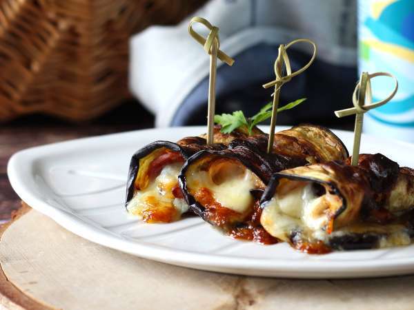 Terong gulung dalam penggorengan udara - Persiapan langkah 6