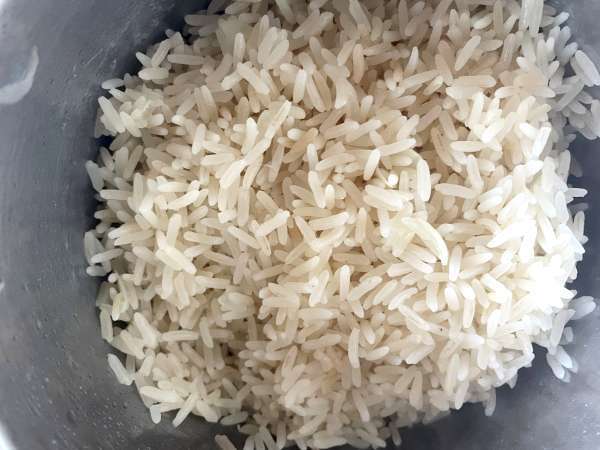 Nasi dengan kacang merah dan daging asap: hidangan khas Kuba - Persiapan langkah 7