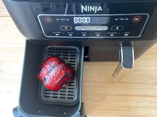 Salad lada panggang dalam penggorengan udara - Persiapan langkah 1