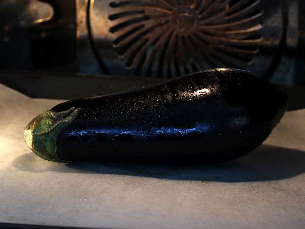 Terong dilapisi tepung roti dengan remah roti panko, kari Jepang ala katsu tapi vegetarian - Persiapan langkah 2