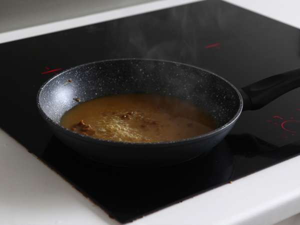 Terong dilapisi tepung roti dengan remah roti panko, kari Jepang ala katsu tapi vegetarian - Persiapan langkah 14
